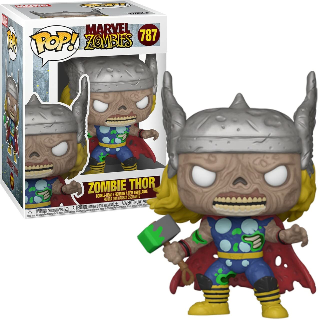 Amazon.com: Funko Marvel Zombies - Zombie Thor Pop! Vinyl Figure