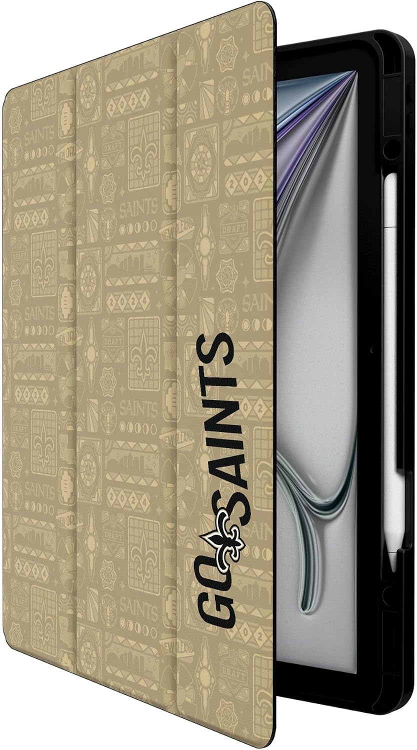 Keyscaper Black New Orleans Saints iPad Tablet Case