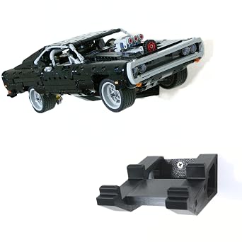 Wall Mount for Lego Technic Doms Dodge Charger 42111 Secure & Stylish Display Bracket, Space-Saving Mount, Easy Installation
