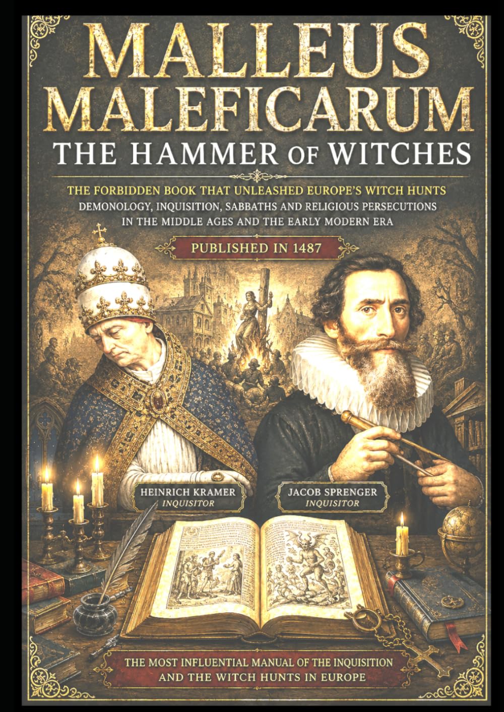 MALLEUS MALEFICARUM The Hammer of Witches: The Forbidden Book That Unleashed Europe’s Witch Hunts Demonology, Inquisition, Sabbaths and Religious Persecutions in The Middle Ages and The Early Modern E