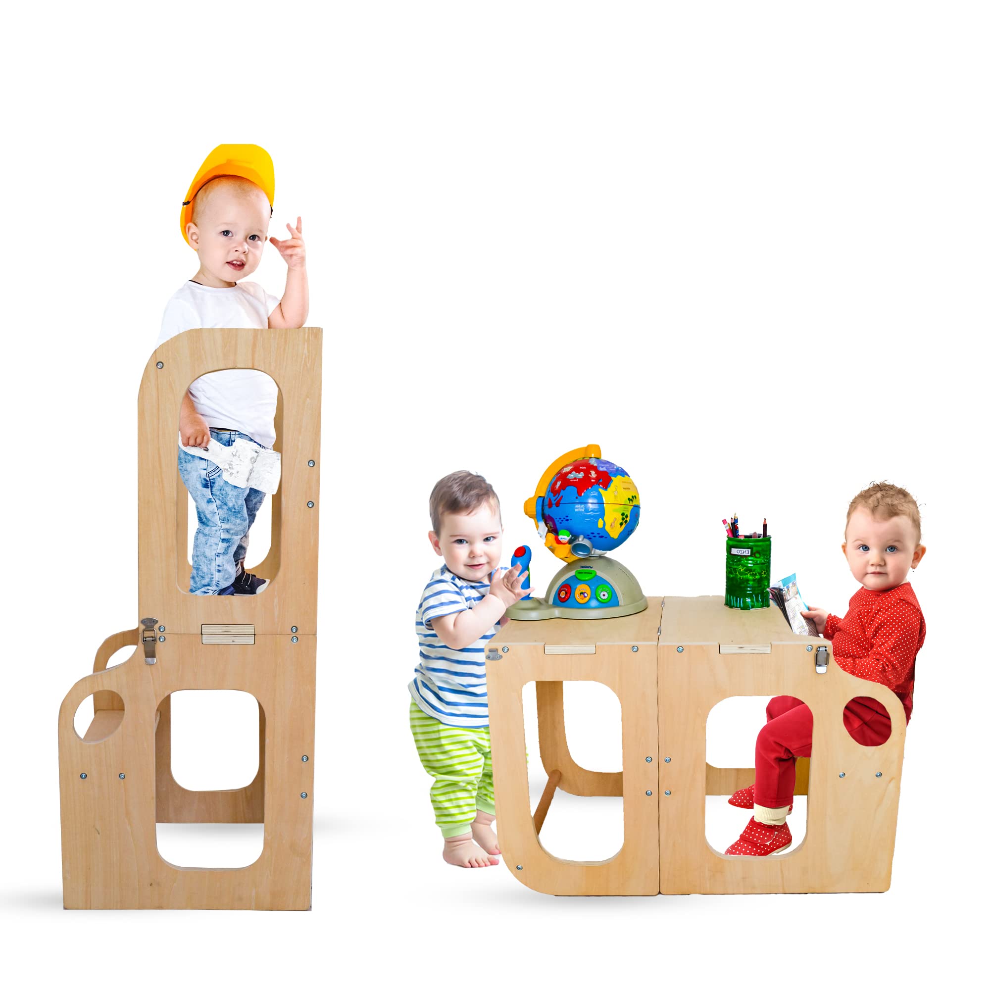 Buy ABEHO, Step Ladder and Learning Table Kitchen Safety Stool for