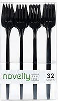 Vista 7 de Cubiertos novedosos modernos, cubiertos, cucharaditas/cuchara de postre de lujo, color negro, 64