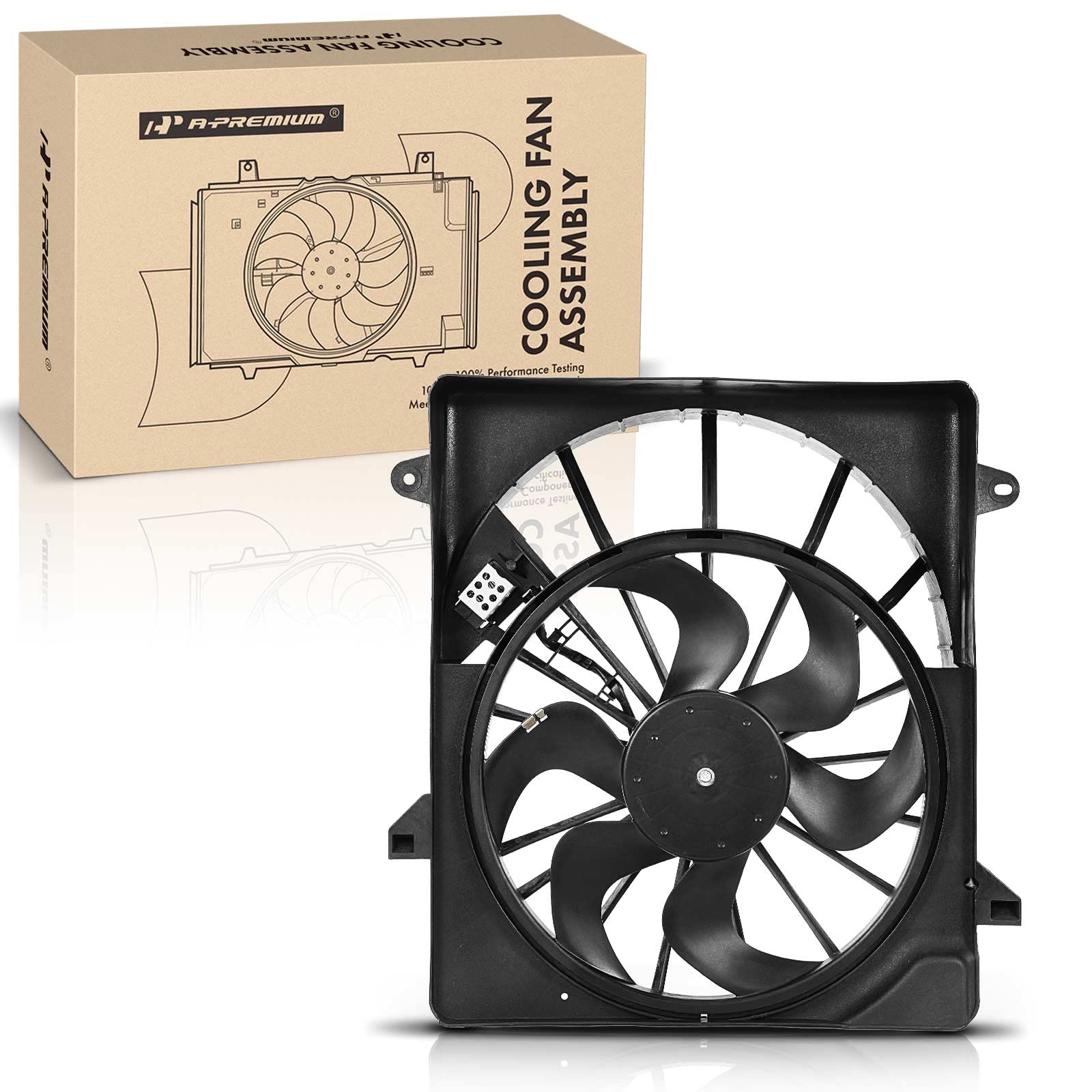 Engine Radiator Cooling Fan Assembly For 17-21 Jeep Compass