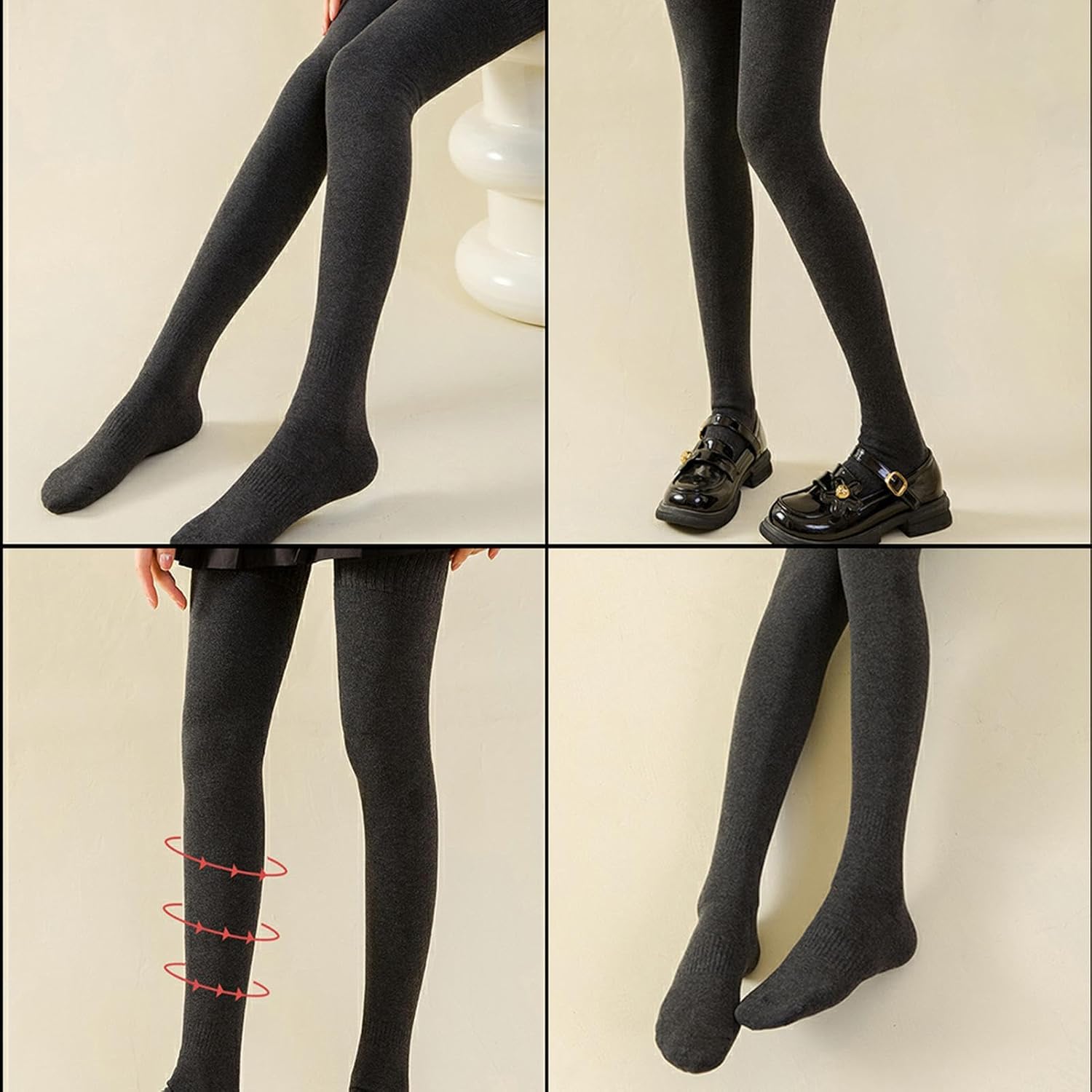 Women Thigh High Socks,Extra Long Cotton Warm Thick Over the Knee Socks, Long Knee High Boot Stockings Leg Warmer - Image 8