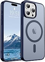 Vista 600 de SUPFINE - Funda magnética para iPhone 13 Pro Max (compatible con MagSafe), (protección contra caídas de grado militar de 10 pies), delgada, Negro