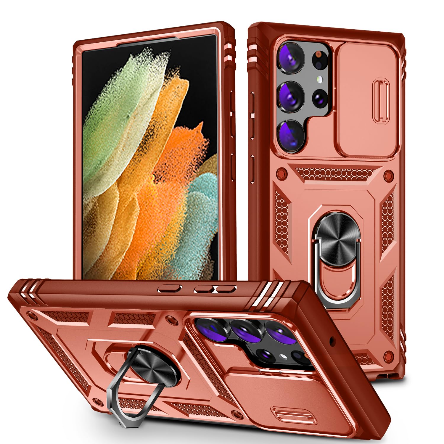 Coque Galaxy S23 Ultra antichoc pour stopper les bris d'écran et lentilles rayées