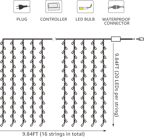 Miniatura 6 de Cortina de luces LED para ventana Daylight