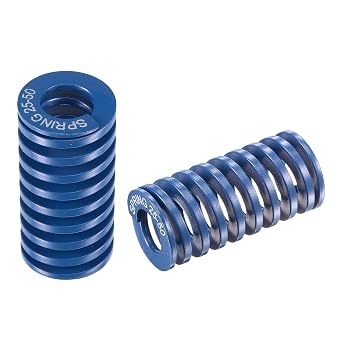uxcell 2pcs Compression Die Spring 25mm OD 50mm Free Length 65Mn Blue