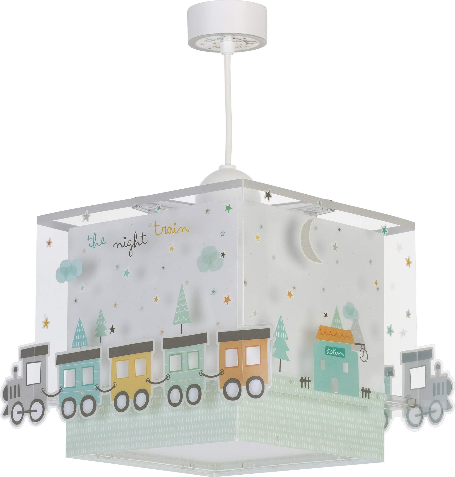 Lustre Enfant Ballerine – Plafonnier Suspendu à Hauteur Réglable, Brille Dans Le Noir, E27 (ampoule Non Fournie)