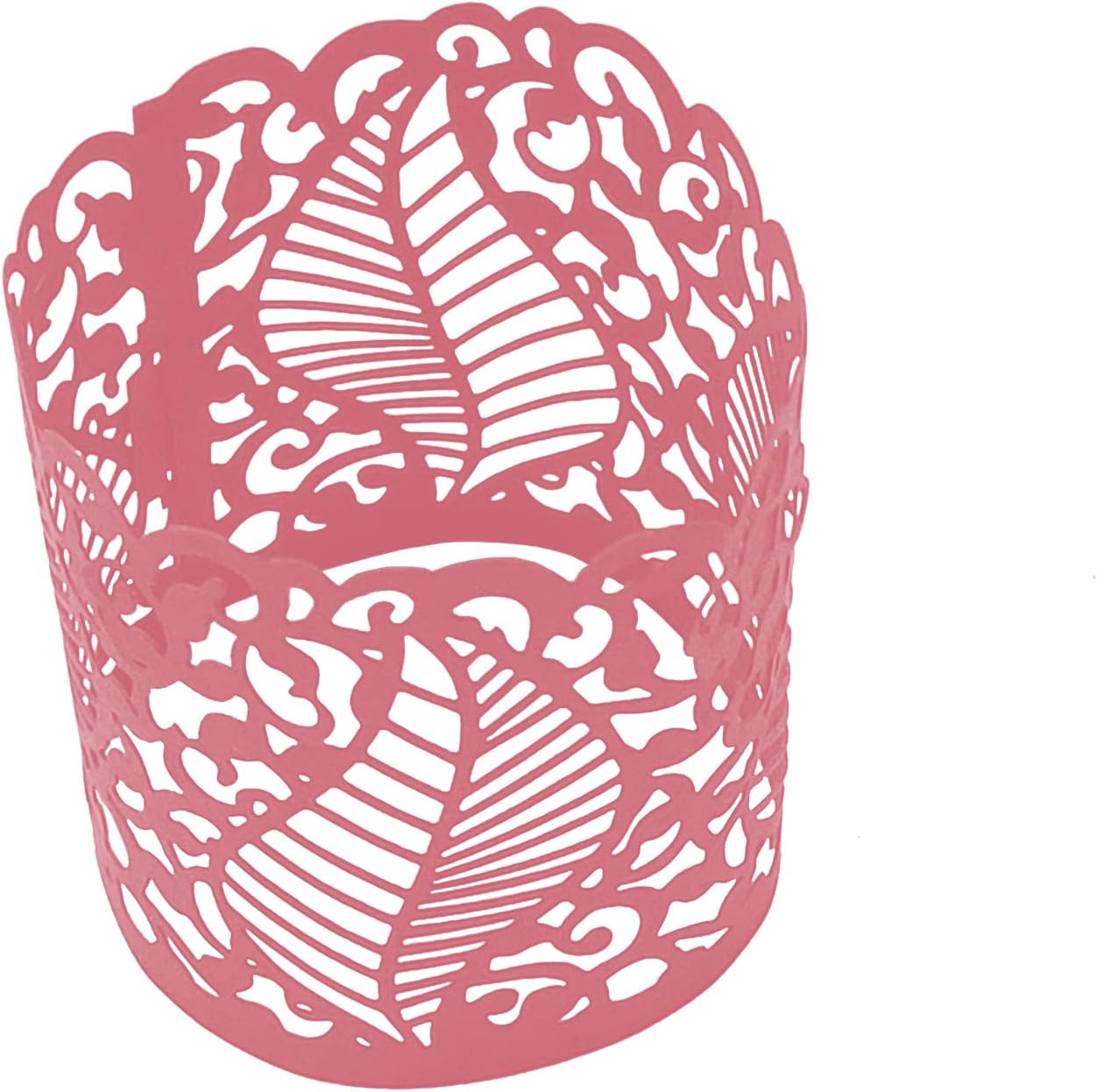 Young Wolf 50 Pcs LED Tea Light Candle Tealight Wrap Lampshade Holder for Votive Centerpieces Wedding Birthday Party Baby Shower Set (Pink)