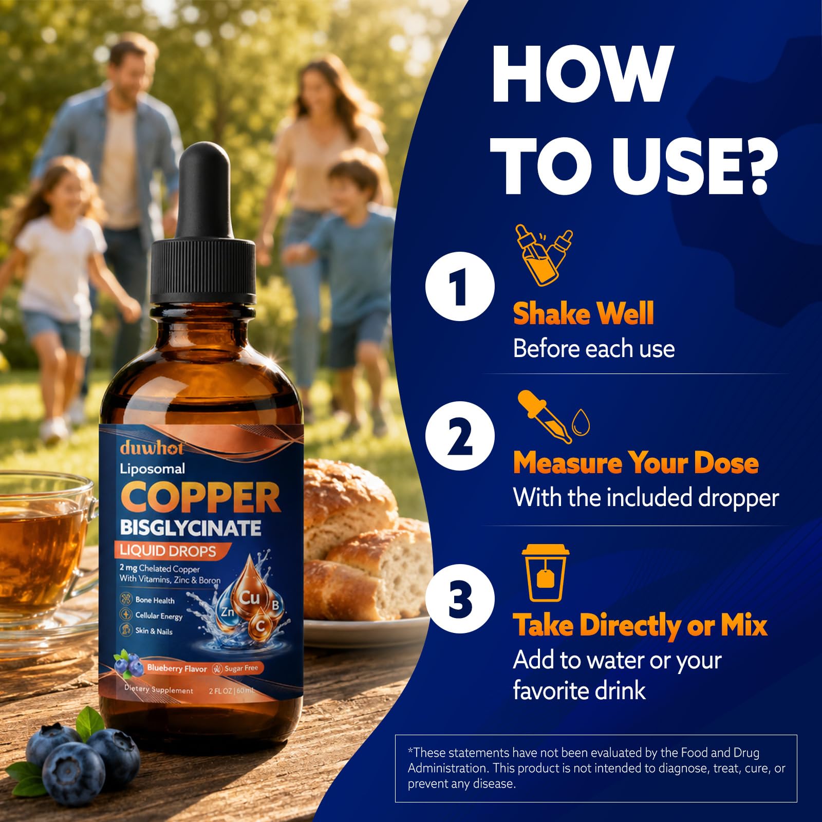 Liquid Copper Bisglycinate Drops, 2mg Chelated Copper Supplements, 2 Fl Oz — Amazon image 8