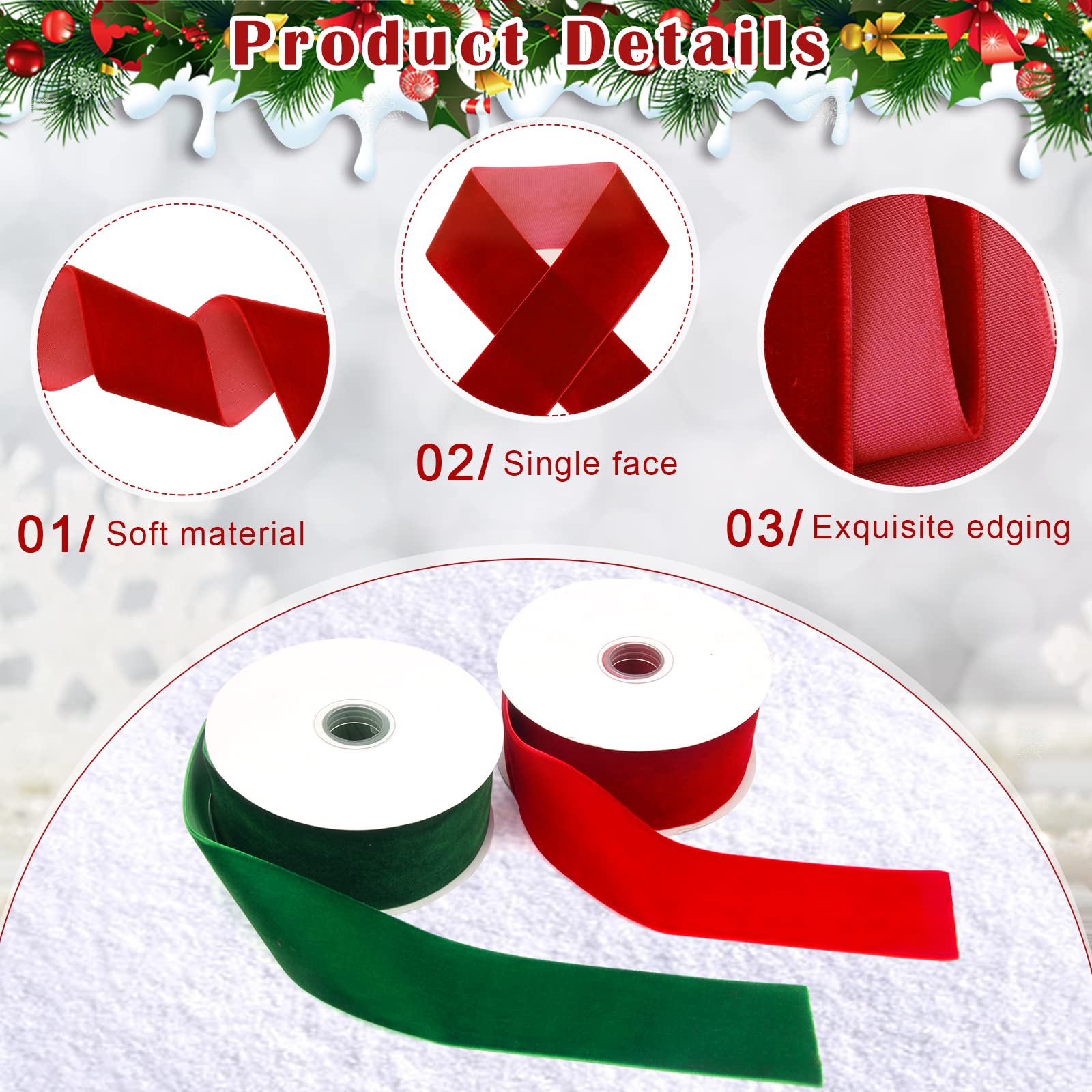 Swedin - Cinta De Terciopelo De Color Burdeos/granate, 1 Pulgada X
