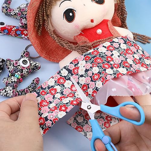 Vista 13 de 45 rollos de gelatina de tela, tiras de tela de rollo de gelatina para acolchar, tela de acolchado de algodón artesanal de retazos, algodón de Serie