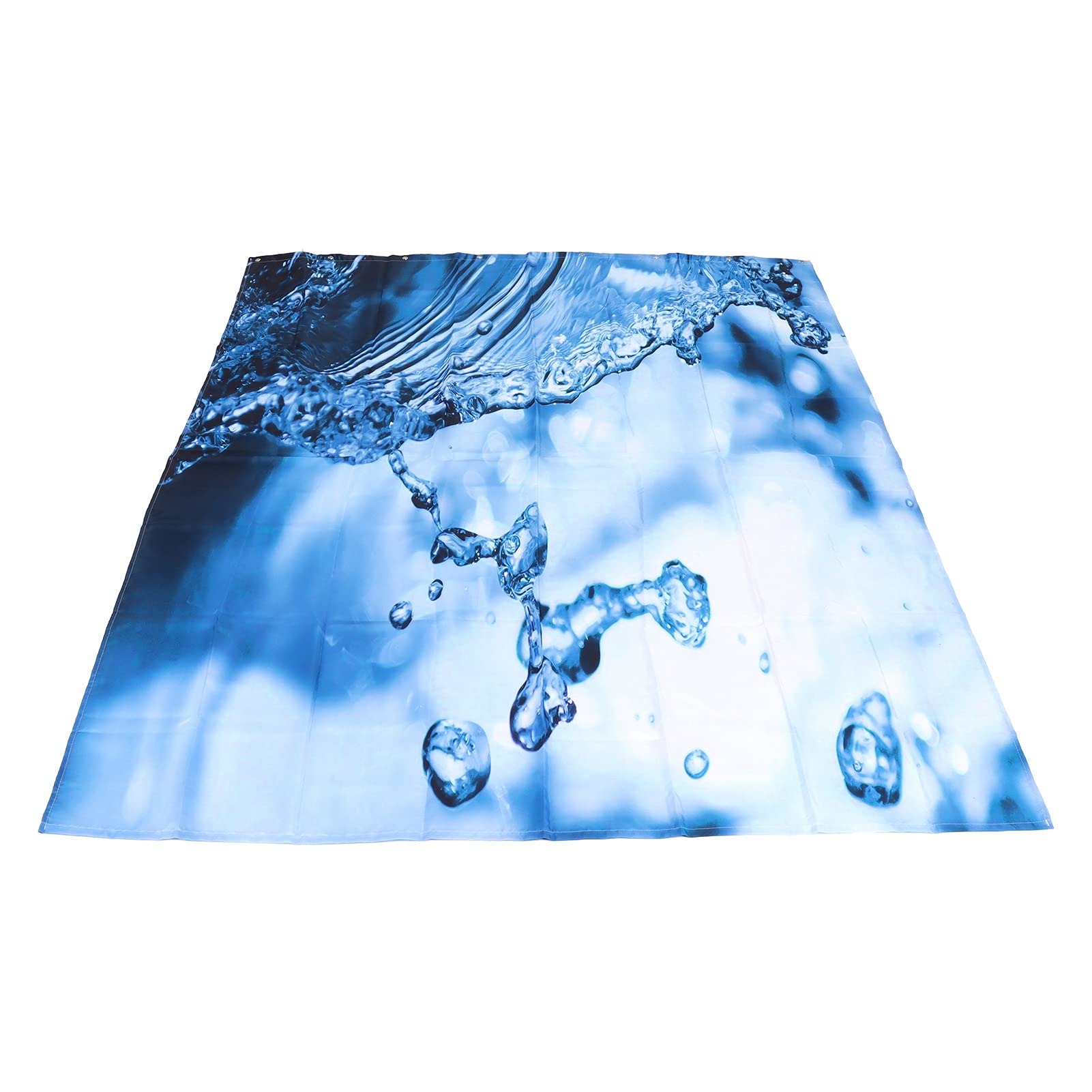 Rideau de douche imperméable en polyester pongé Cocoarm 150x180cm