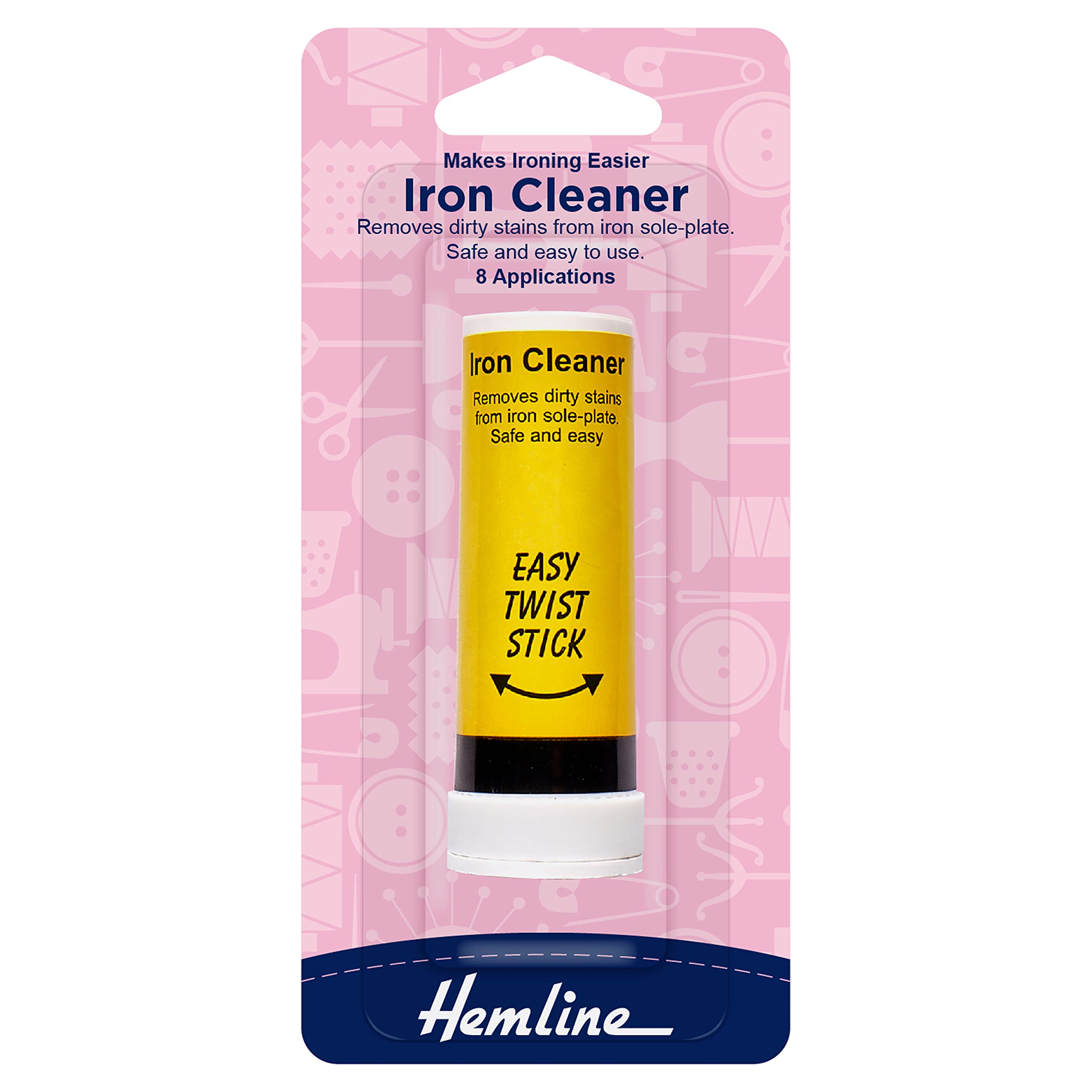 Hemline H4800 | Iron Cleaner 8 Applications Easy Twist Stick