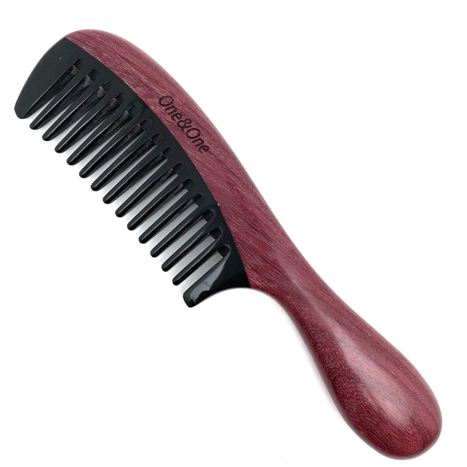Amazon.com : One&One Horn comb - Handmade 100% Natural Purpleheart Hair ...