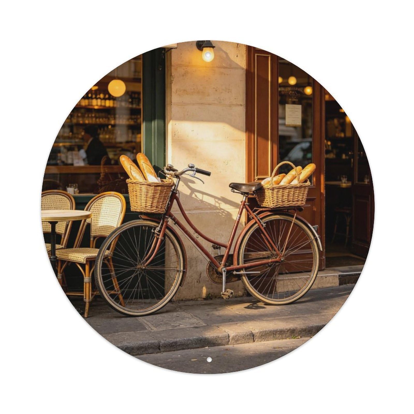 Parisian Bicycle Metal Tin Sign Plaque