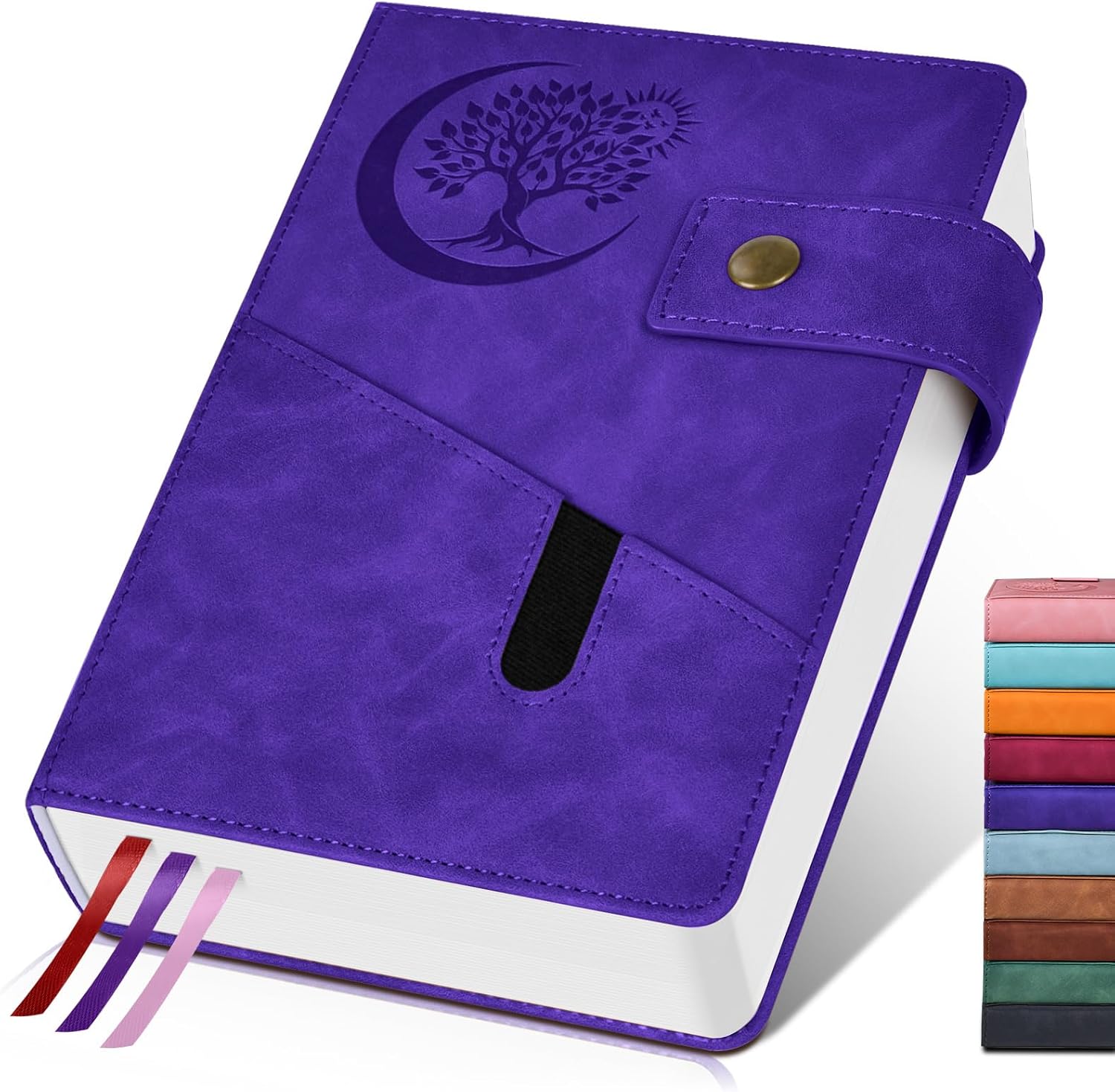 Amazon.com : PAIBAS 365 Page Thick Lined Journal Notebook for Men Women ...