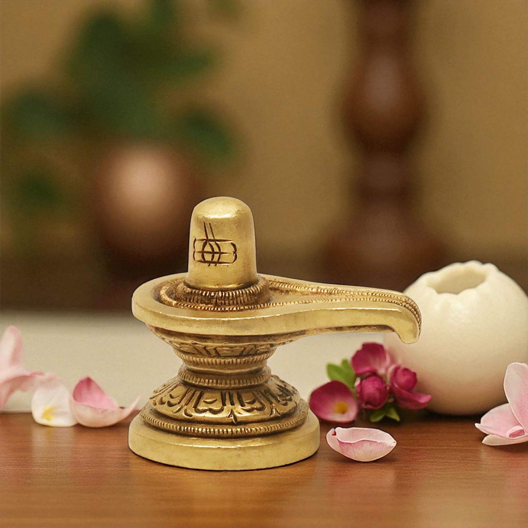 Brass Shivling Idol - Home Puja & Spiritual Decor -11