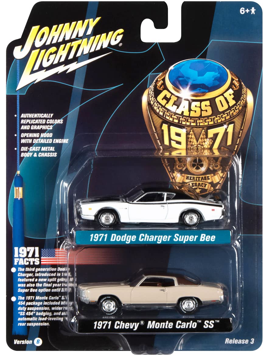 Johnny LightningThemed 2pk 2021 R3 Version B Class of 1971,JLSP171B