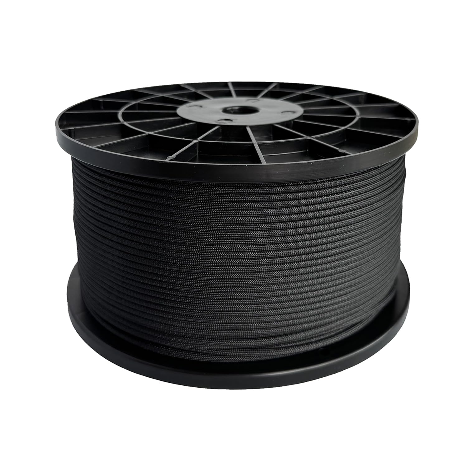 Paracord, 340 kg, 4 mm, 11 Stränge, strapazierfähiges Nylon-Paracord-Seil für Camping, Outdoor, Schwarz, 300 m
