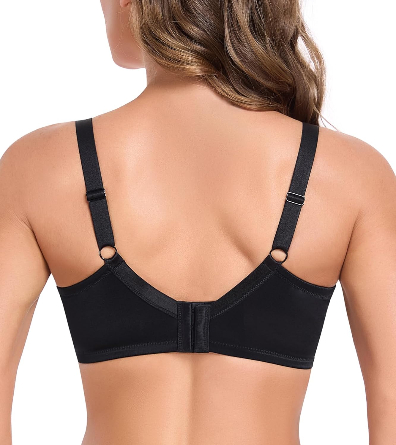 HACI Minimizer Lace Bra for Women Plus Size Full Coverage Unlined Underwire - Image 5