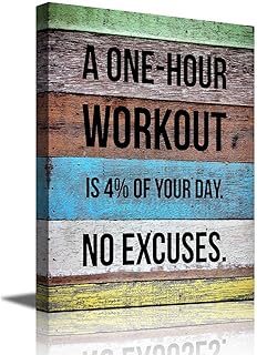 Workout Motivational Quote Gym Wall Art Fitness Bodybuilding Inspiration...