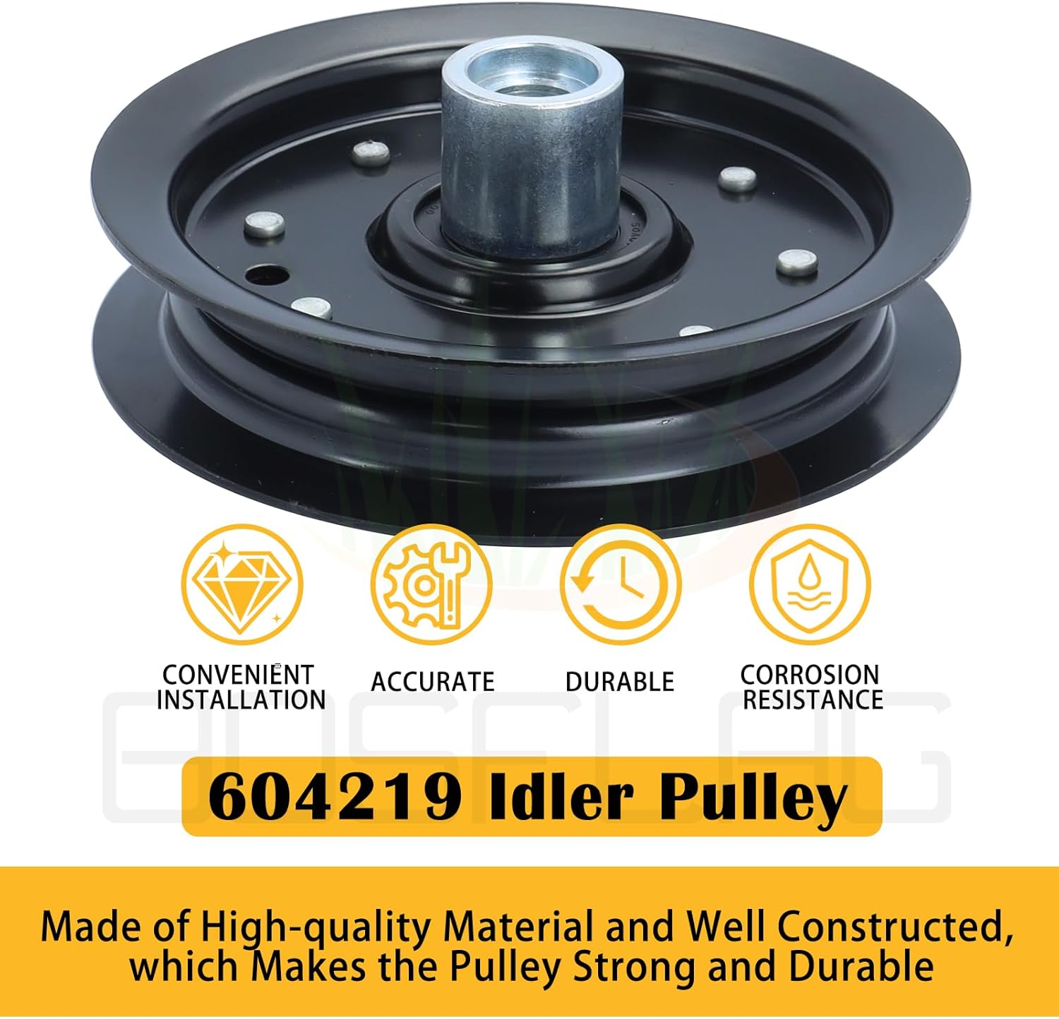 605512 Pulley with 604219 604231 Idler Pulley Replaces Hustler 604231 Idler Pulley 604231 Hustler Deck Pulley Hustler Raptor Pulley 603986 Hustler Part 604231 Pulley 605512 Hustler Deck Pulley