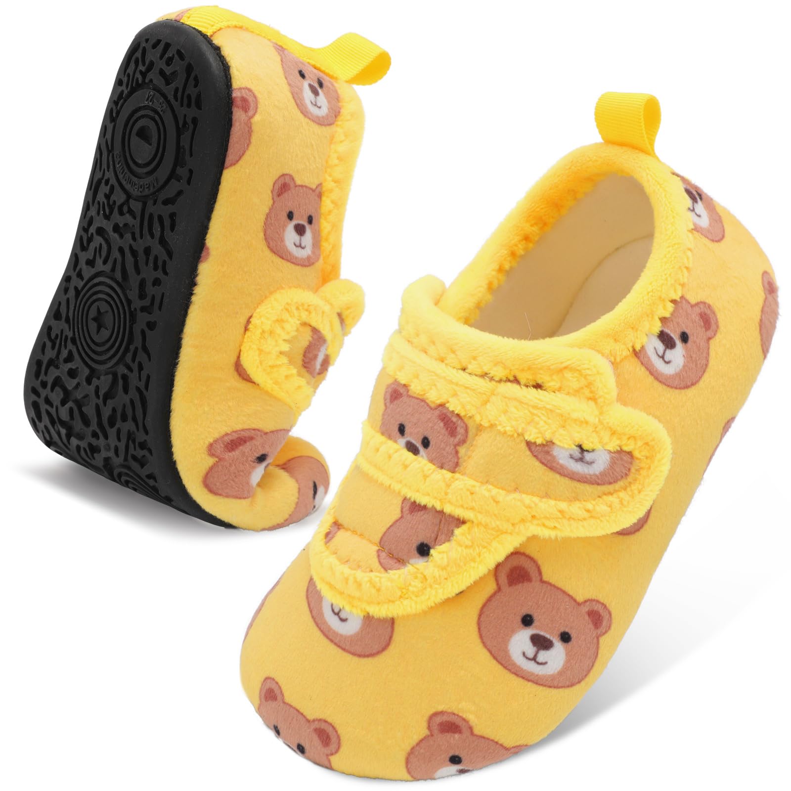 LeIsfIt Toddler Slippers Boys Girls House Shoes Soft Warm Kids House Slippers Slip on Cozy Bedroom Sock Shoes Non-slip Indoor Outdoor Slipper Shoe
