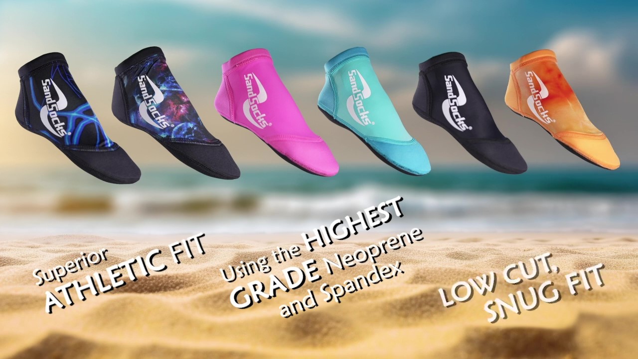 Yoga Burn ELITE Sand Socks Black Best Beach Volleyball