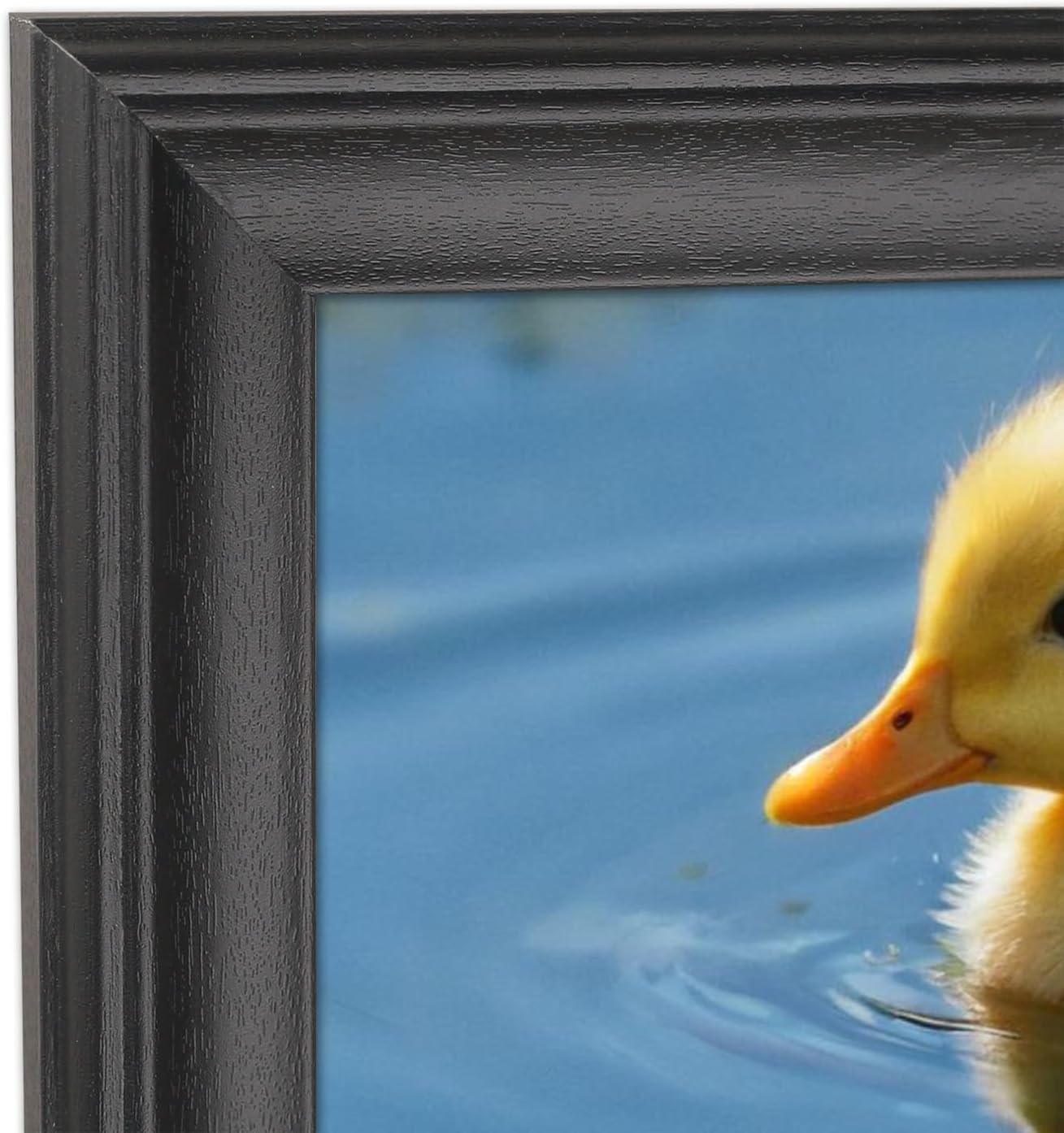 11x32 inch Picture Frame Solid Wood Black Suitable for Panoramic Photo/Poster/Painting/Puzzle (A23B1132)