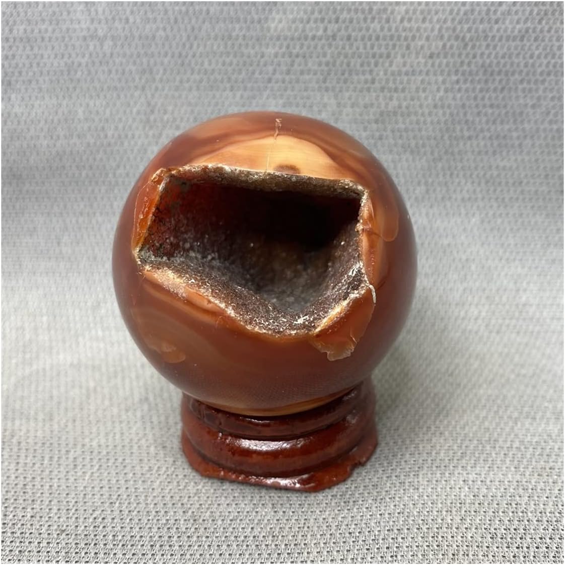 Crystal Stone Home Decor Natural Geode Balls Red Pattern Home Garden Room Decor