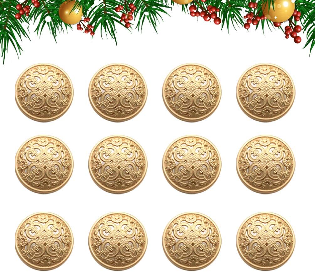 Milisten 30pcs Metal Round Flat Buttons Coats Buttons Jacket Button Shirt Suit Trousers Buttons for DIY Craft Sewing Buttons bronze 20mm - Image 3