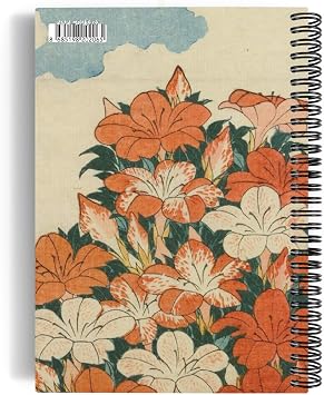 Katsushika Hokusai/Cuckoo and Azaleas,1834 | Spiralli Defter 06 | A5 | Çizgisiz | 100 Sayfa |Sanat
