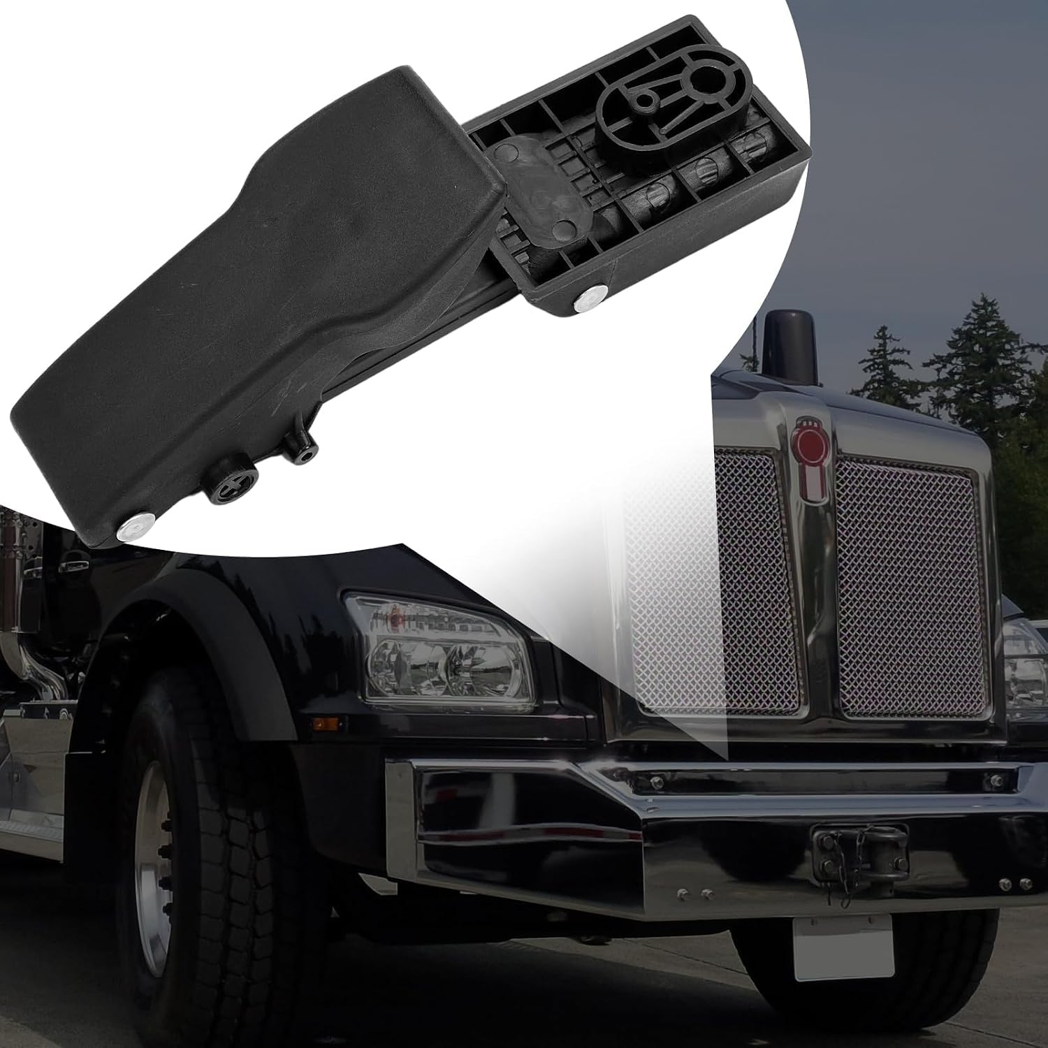 T880 Hood Latch Replacement Kit Fit for T880 Trucks Replaces HLK2509 L56‑6033 L56‑6048 L566033, Hood Lock Assembly