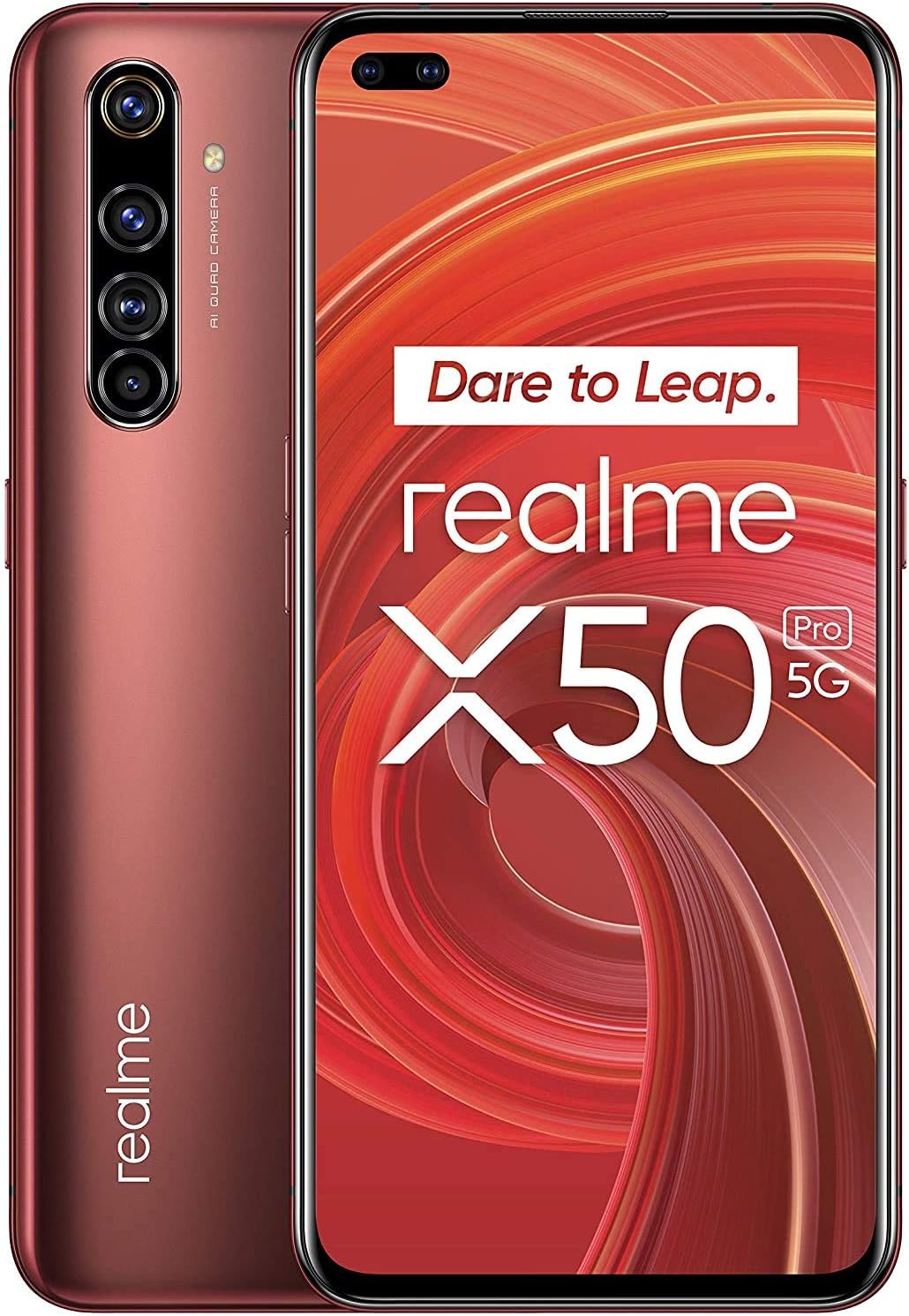 realme X50 Pro 5G UK/EU Global ROM RMX2075 Factory Unlocked Single SIM 12GB+256GB Sunrise RED - International Version