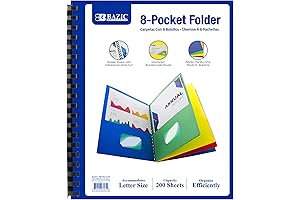 Organize Efficiently with BAZIC 8-Pocket Organizer
