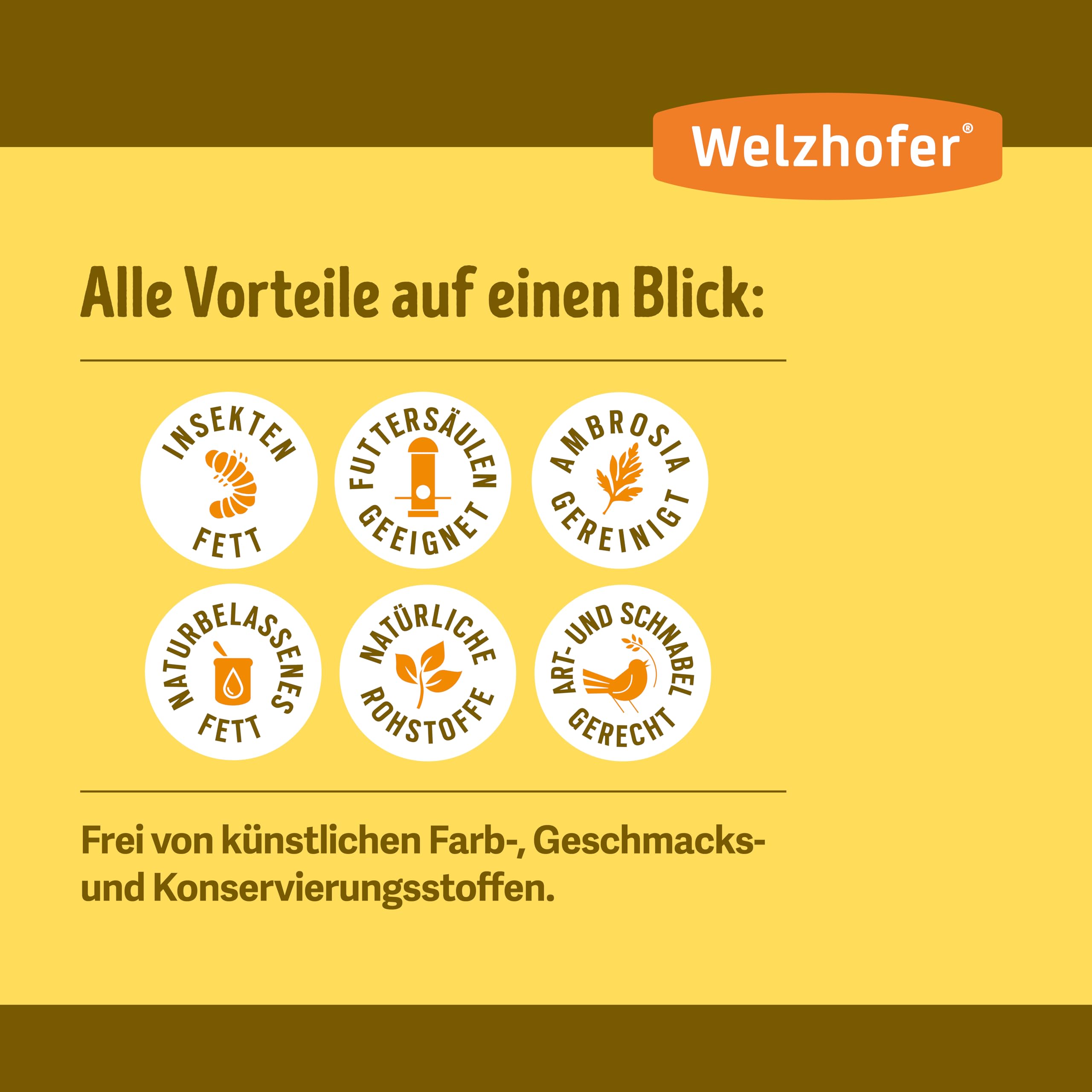 Insekten Menü 9kg, reichhaltiges Vogelfutter für Wildvögel mit Insektenfett & Mehlwürmern - Ohne Rosinen und künstliche Zusätze für Gartenvögel - Passend für Vogelhäuser & Futtersäulen