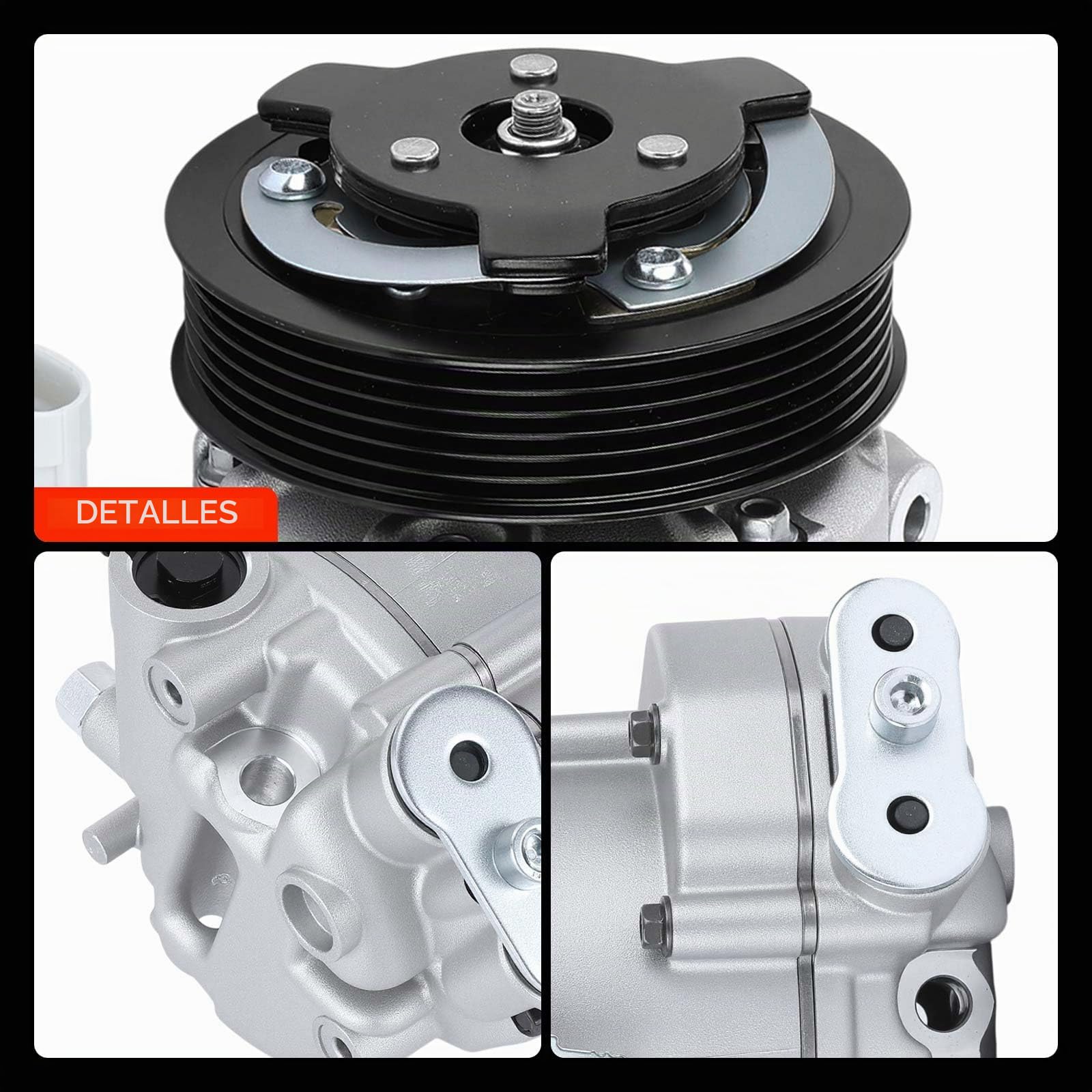 Frankberg Compresor de aire acondicionado con embrague Diesel Compatible con Astra J P10 Astra J Caravan P10 Meriva B MPV S10 Meriva B Van S10 Replace# 13395693incl. aceite premezclado
