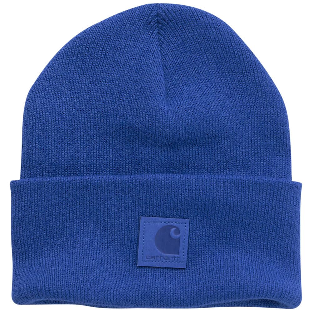 Carhartt Youth Knit Beanie Cuff Hat, Galaxy Blue, One Size