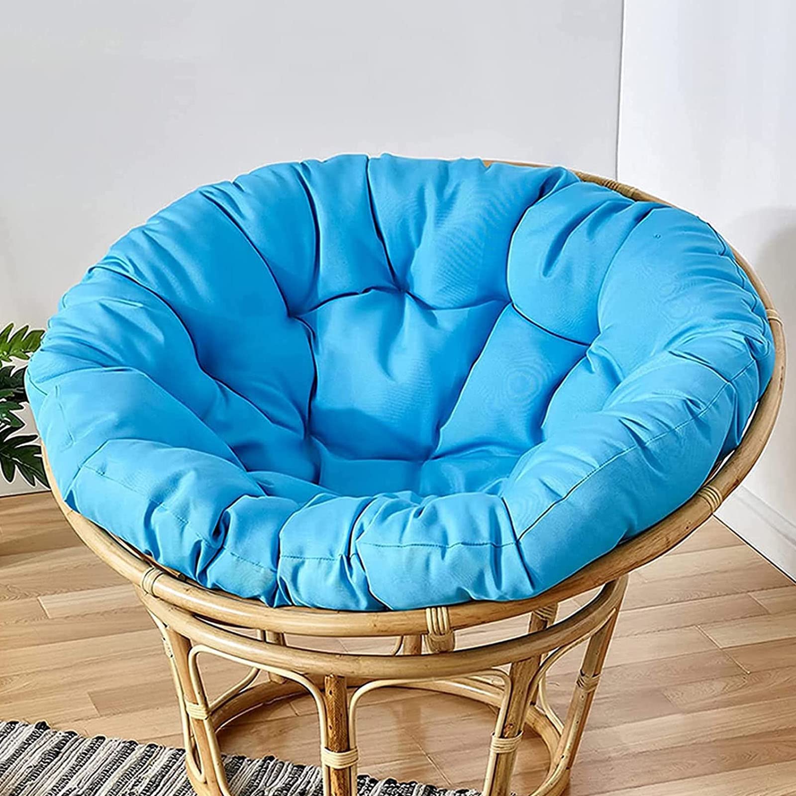 SHAIRMB Papasan Round Chair Cushions,Thick Egg Nest Seat Cushions, Waterproof Swing Chair Cushion Outdoor, Removable and Washable, Without Chair,ordinaryH,150 * 150cm