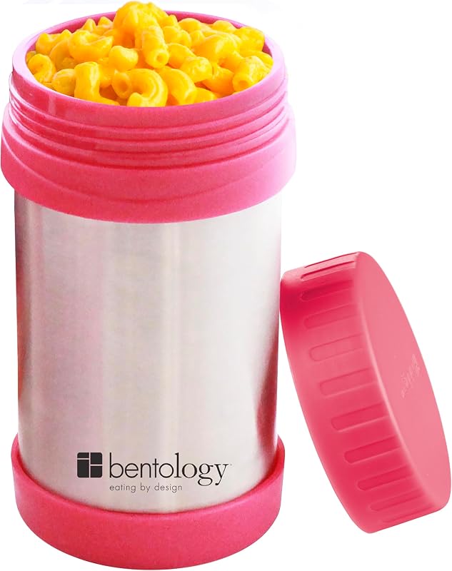 Insulated 17oz Food Jar for Kids- Hot or Cold Food, Soups, Liquids, Noodles - Wide Mouth Stainless Steel Container & BPA Free, Large Leak Proof thermos for Back to School Lunch Boxes, Bags | Liquids, Noodles Wide Mouth Stainless Steel Container & BPA Free, Large Leak Proof Thermos for Back to School Lunch Boxes