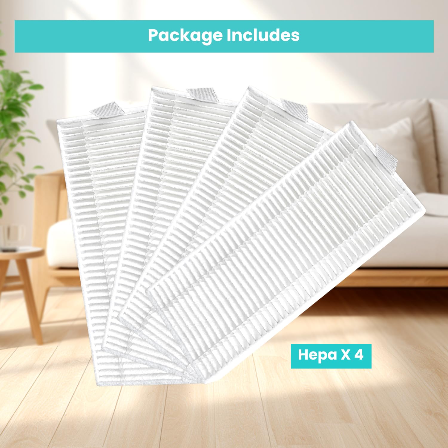 10 Filtri HEPA Per Lefant M310 Aspirapolvere Robot - Ricambi Per Pulizia Profonda - Foto 7