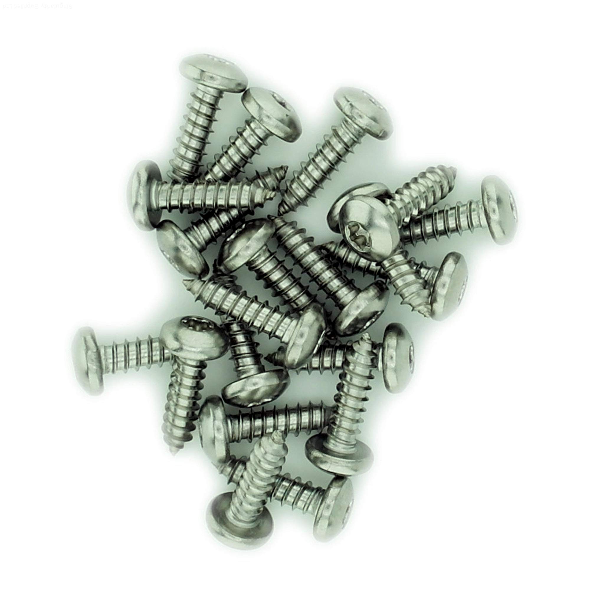 Singularity Supplies No.6 X 2.75 (3.5Mm X 70Mm) Tx Pan Self-Tapping Screw - Stainless Steel (A2) (Pack Of 20)