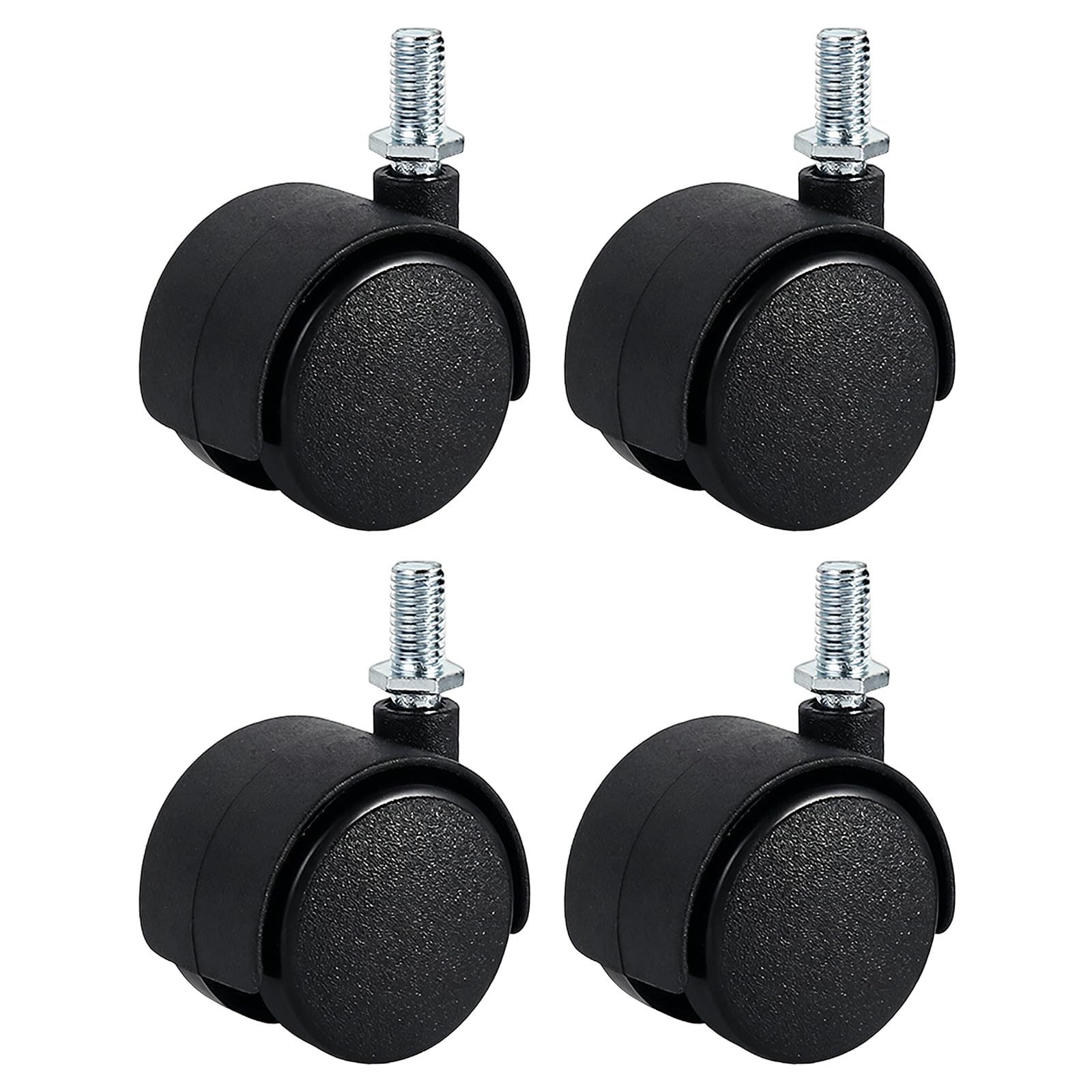 4Pcs Miniature Quiet Casters Universals Furniture Wheel Castors Roller for Easy Mobility Secure Installation Hardware Moving Furniture Casters Pulleys