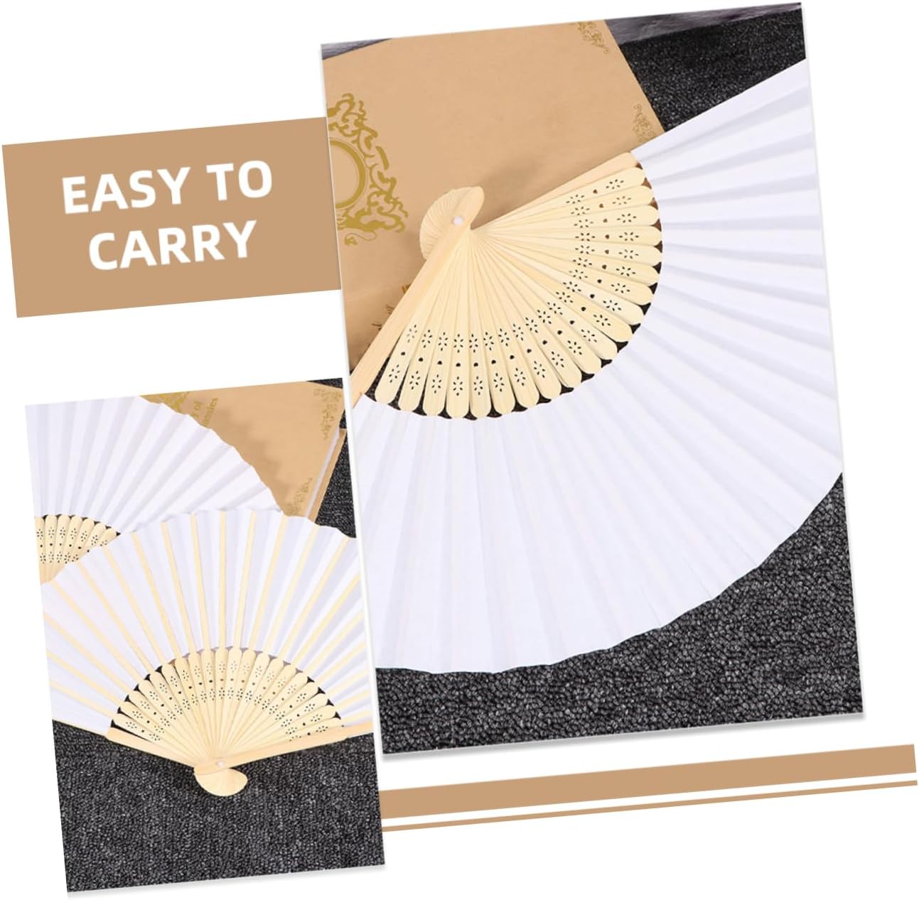 Levemolo 12pcs Handheld Folding Fan Chinese Style Dance Accessory for Parties Weddings and Cosplay Lightweight Portable and Easy to Store for Boys and Girls Art Projects