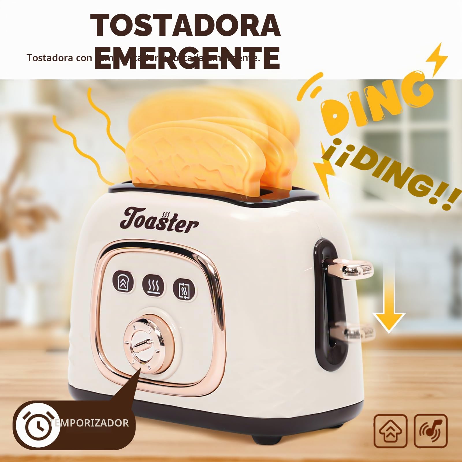 Set de utensilios de cocina para niños con cafetera, licuadora, tostadora, batidor, accesorios para cocina infantil, juguetes, juego de cocina, alimentos con luz y sonido, juegos de roles, regalos