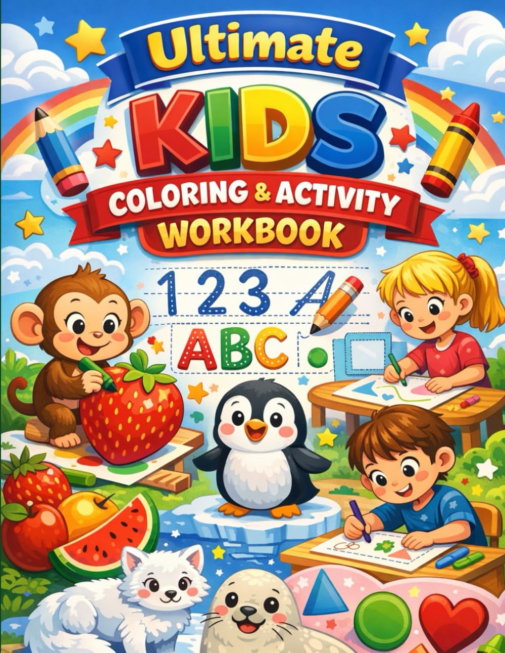 Ultimate Kids Coloring & Activity Workbook (101 Pages) (How to Draw Everything for Kids)