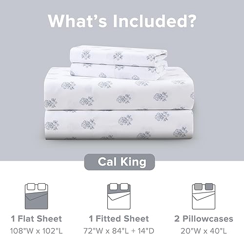 Vista 248 de Comfort Spaces - Sábanas con fundas de almohada Gris diamante