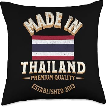 Made In Thailand 2013 Premium Quality Thai Flag Throw Pillow
